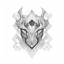 crystal tattoo design idea