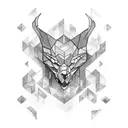 crystal tattoo design idea