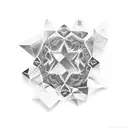 crystal tattoo design idea