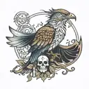 mago merlin tattoo design idea