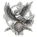 mago merlin tattoo design idea