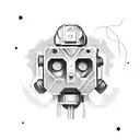 the robot from Arthur porges' story "The Ruum" tattoo design idea