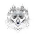 ayahuasca bear tattoo design idea