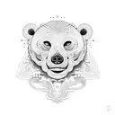 ayahuasca bear tattoo design idea