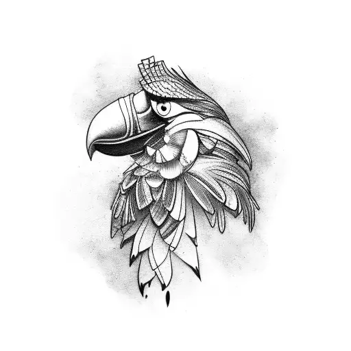 shoebill tattoo design idea