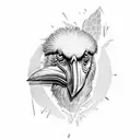 shoebill tattoo design idea
