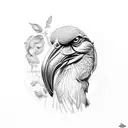 shoebill tattoo design idea