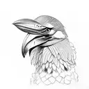 shoebill tattoo design idea