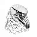 shoebill tattoo design idea