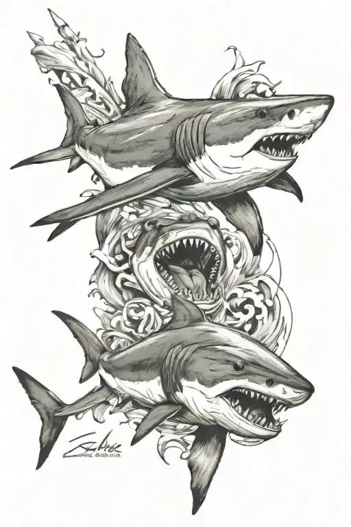 Cologne Sharks tattoo design idea