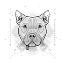 Pitbull  tattoo design idea