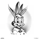 bugs bunny tattoo design idea