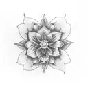 flor amapola tattoo design idea