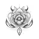 flor amapola tattoo design idea