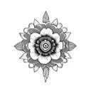 flor amapola tattoo design idea