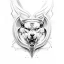 odin and rave tattoo design idea
