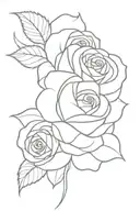 Rose tattoo design idea