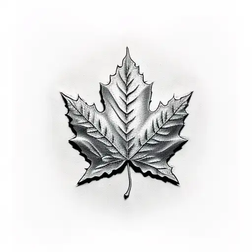 Maple Leaf tattoo design idea