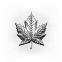 Maple Leaf tattoo design idea