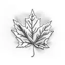 Maple Leaf tattoo design idea