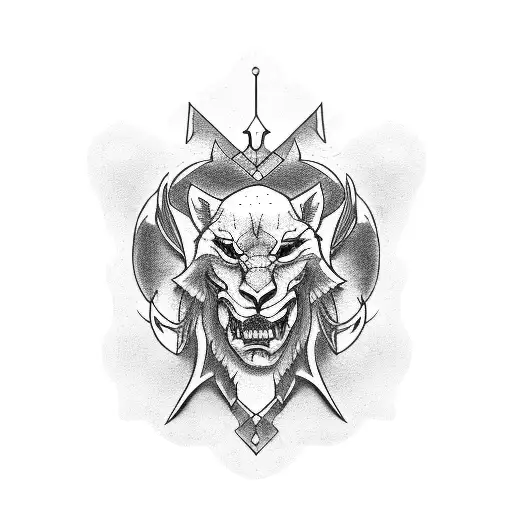 sin of pride tattoo design idea