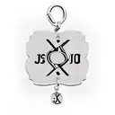 bracelet using charm initials J S O and I tattoo design idea