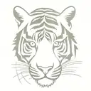 tiger tattoo design idea