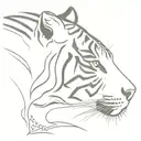 tiger tattoo design idea