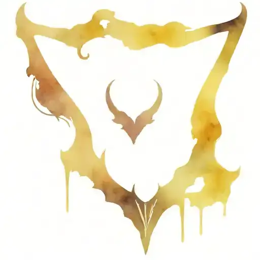disney maleficent horns with the prhase tattoo design idea