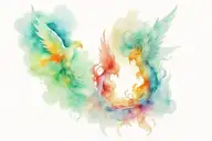 battle in heaven vs hell tattoo design idea