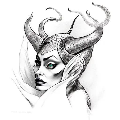 Maleficent - Adobe Photoshop Sketch :: Behance
