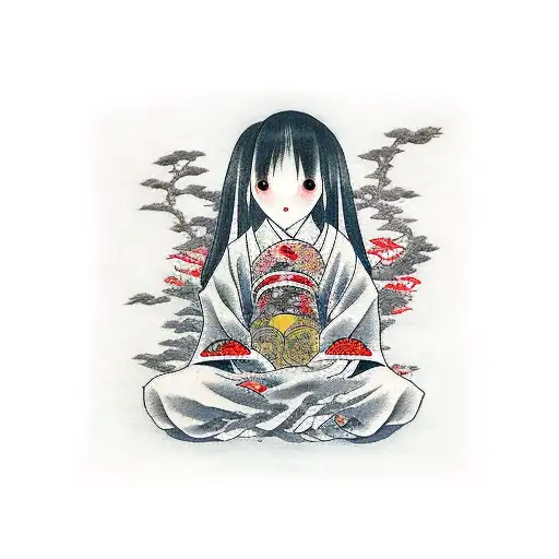 sadako tattoo design idea
