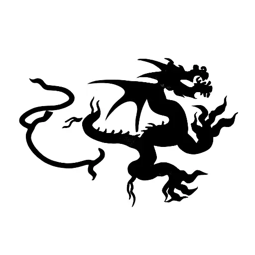 dragon jade  tattoo design idea