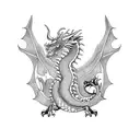 dragon jade  tattoo design idea