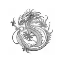 dragon jade  tattoo design idea
