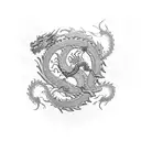 dragon jade  tattoo design idea