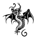 dragon jade  tattoo design idea