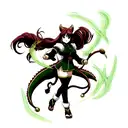 dragon jade  tattoo design idea