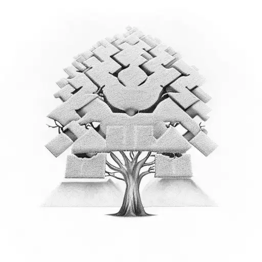  family tree, representing the  client's love for both their favorite team and their family tattoo design idea