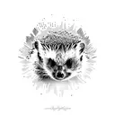 hedgehog tattoo design idea