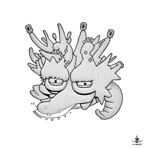 Lisa simpson on drugs tattoo design idea
