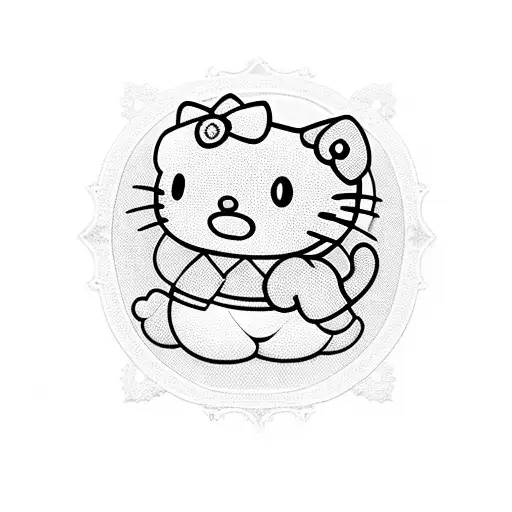 Hello kitty  tattoo design idea