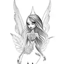 Bratz and winx tattoo design idea