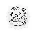 Hello kitty  tattoo design idea