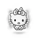Hello kitty  tattoo design idea