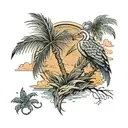 FLORIDA ~ Swamp Palms tattoo design idea