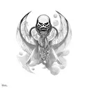 titan at last holding up the ocean tattoo design idea