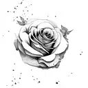 roses Bush that's dying tattoo design idea