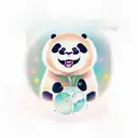 Panda physics tattoo design idea