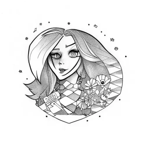 Alice in Wonderland tattoo tattoo design idea